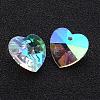 Valentine's Day Glass Pendants X-GB002AB-2