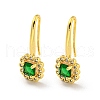 Brass Micro Pave Cubic Zirconia Dangle Earring EJEW-C088-09G-1