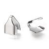 Tarnish Resistant 304 Stainless Steel Folding Crimp Ends STAS-G122-06P-2