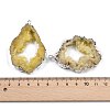 Dyed Nuggets Natural Druzy Geode Agate Big Pendants G-M287-09-S-3
