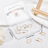 Beebeecraft 10Pcs Brass Micro Pave Clear Cubic Zirconia Earring Hooks KK-BBC0003-37-7