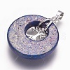 Natural Lapis Lazuli Pendants G-F573-C11-4