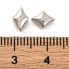 925 Sterling Silver Micro Pave Clear Cubic Zirconia Slide Charms STER-P061-02B-P-3