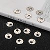 Tarnish Resistant 304 Stainless Steel Flat Round Charms STAS-R063-03-5
