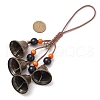 Iron Bell Pendant Decoration HJEW-JM02475-3