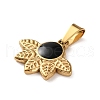 201 Stainless Steel Enamel Pendants STAS-U053-01G-2