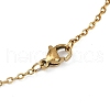 Handmade Glass Seed Beaded and Synthetic Imperial Jasper Dyed Beads Star Pendant Necklaces for Women NJEW-MZ00114-03-5