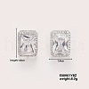 Fashionable Versatile Earrings With Exquisite Sparkle And Shimmering Ice Sugar Design QA7438-3-1