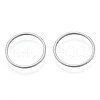 Non-Tarnish 201 Stainless Steel Linking Rings STAS-N090-T14-1-1
