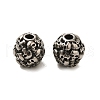 Retro Rondelle Skull 316 Stainless Steel European Large Hole Beads STAS-F072-05-01-1