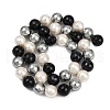 Faceted Round Shell Pearl Beads Strands BSHE-XCP0001-58B-3