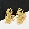 304 Stainless Steel Stud Earrings EJEW-U070-04G-2