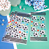 50Pcs OPP Plastic Football Printed Candy Storage Bags ABAG-TAC0014-05-4