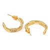 Brass Micro Pave Clear Cubic Zirconia Stud Earrings EJEW-K293-14G-2