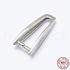 Anti-Tarnish Rhodium Plated 925 Sterling Silver Pendant Bails STER-P034-63P-3