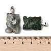 Natural Indian Agate Pendants G-B127-09P-07-4