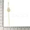Brass Crystal Rhinestone Ear Wrap Crawler Hook Earrings for Women EJEW-C097-04G-01-3