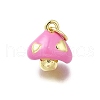 Brass Enamel Charms KK-K400-29G-02-1