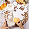 Square Paper Biscuit Boxes with Square Clear Window CON-TAC0001-12B-01-15