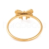 304 Stainless Steel Bowknot Finger Ring for Women RJEW-C086-20-G-3