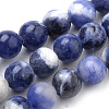 Natural South Africa Sodalite Beads Strands X-G-S259-35-8mm-1