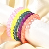 Stretchy Frosted Glass Beads Kids Bracelets for Children's Day BJEW-JB01768-5
