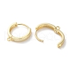 Brass Hoop Earrings Findings EJEW-M025-02P-2