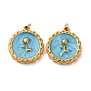 304 Stainless Steel Enamel Pendants STAS-U061-51G-01A-1