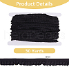 SUPERFINDINGS 30 Yards Polyester Pleated Elastic Lace Trim OCOR-FH0001-32B-2