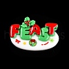 Christmas Opaque Resin Decoden Cabochons RESI-N039-114E-2