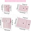 SUPERFINDINGS 8Pcs 2 Style Square Velvet Jewelry Bags TP-FH0001-01A-5