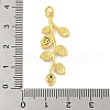 Real 18K Gold Plated Brass Micro Pave Cubic Zirconia Pendants KK-R159-44G-02-3