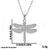 Stainless Steel Dragonfly Pendant Necklaces Women Fashion Minimalist Design Jewelry GG3661-1-1