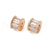 Brass Glass Beads KK-B100-014G-2