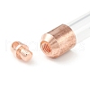 Transparent Glass Vial Pendant Normal Link Connectors GLAA-D004-01RG-02-4