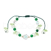 Natural Malaysia Jade Beads Braided Bead Bracelets BJEW-MZ00167-01-2