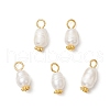 Natural Cultured Freshwater Pearl Rice Pendants PALLOY-JF03922-02-1