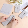 Beebeecraft 3 Sets Rectangle Velvet Single Watch Storage Bags ABAG-BBC0001-12B-3