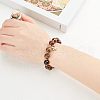 Olycraft Grade AB Natural Tiger Eye Round Beads Strands G-OC0001-78B-6