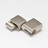 Tarnish Resistant 304 Stainless Steel Magnetic Clasps with Glue-in Ends STAS-D070-07-2
