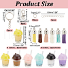 ARRICRAFT DIY Bear Milk Tea Cup Keychain Making Kit DIY-AR0003-66-2