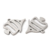 Non-Tarnish 304 Stainless Steel Pendants STAS-L020-027P-2
