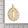 Brass Cubic Zirconia Pendants KK-Z050-24G-02-3