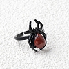 Natural Red Jasper Spider Open Cuff Rings PW-WGC70E9-14-1