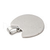 Non-Tarnish 304 Stainless Steel Pendants STAS-A086-04P-2