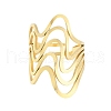 304 Stainless Steel Wave Multi-layer Adjustable Rings for Women RJEW-Z045-01G-02-2