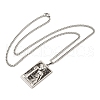 Non-Tarnish 304 Stainless Steel Tarot Pendant Necklaces NJEW-A026-01P-11-3