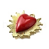 Brass Enamel Pendants KK-B136-08G-3