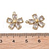304 Stainless Steel Micro Pave Cubic Zirconia Charms STAS-Z121-43A-G01-2