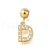 304 Stainless Steel Rhinstone Pendant STAS-H202-50G-D-1